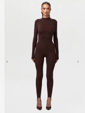 Naked Wardrobe Naked Stirrup Legging Dark Chocolate
